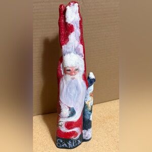 Vintage Cypress Knees
Hand Carved/Painted Santa Claus/St Nick
 Signed:Julie 2011